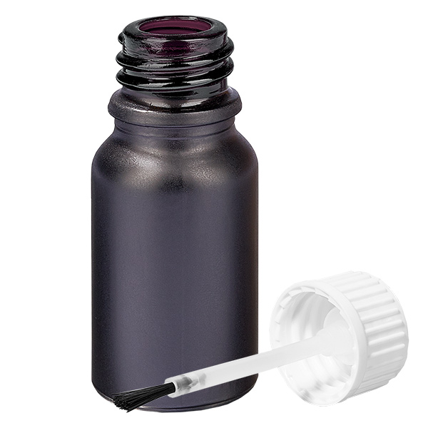 10ml Pinselflasche weiß Standardverschluss BlackLine UT18/10