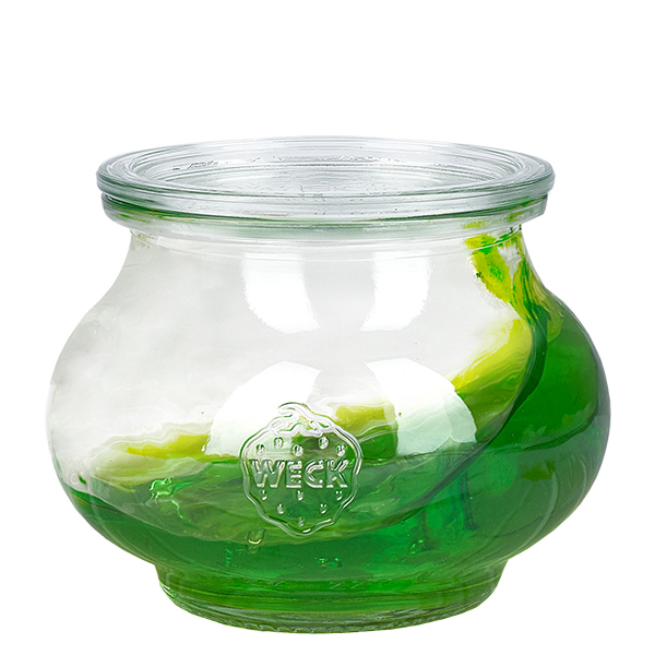 12er Set Weck Gläser 220ml Schmuckgläser, 1/4L Sturzgläser m