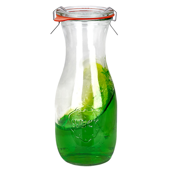 Set di 24 vasetti Weck da 530 ml con 24 coperchi in vetro, 2 Set di 24 vasetti Weck da 530 ml con 24 coperchi in vetro, 2