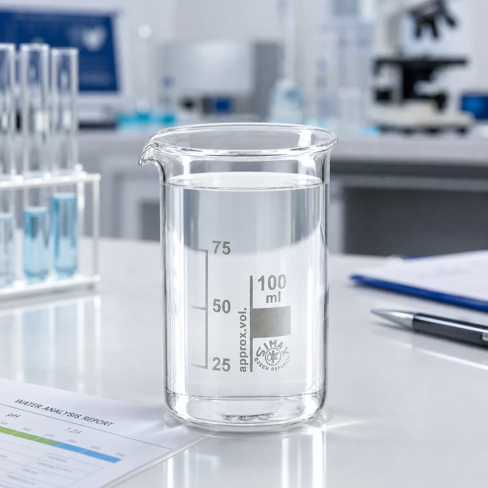 Bicchiere da 100 ml in vetro borosilicato, forma alta Bicchiere da laboratorio trasparente da 100 ml, forma alta, con scala di misurazione da 25, 50 e 75 ml, realizzato in vetro borosilicato resistente agli agenti chimici