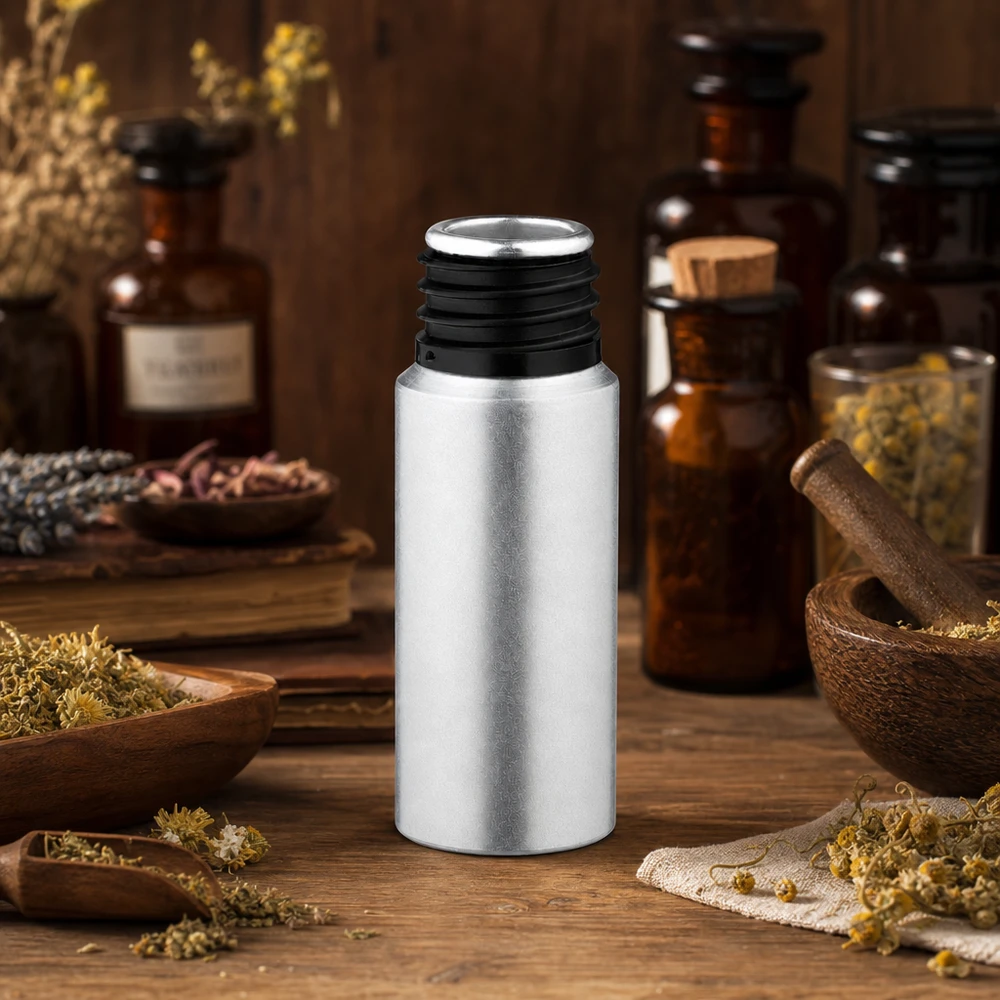 20ml gebeizte Aluflasche Säurebeständige 20ml gebeizte Aluflasche mit versiegeltem Verschluss für chemische Substanzen