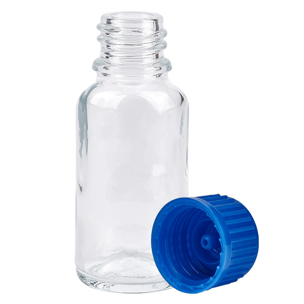 20ml Flasche 11mm Schraubverschluss blau Standard ClearLine UT18/20