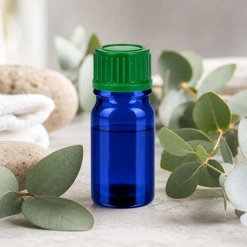 5ml Flasche 11mm Schraubverschluss grün Standard BlueLine UT18/5 Professionelle 5ml Flasche 11mm SV grün STD BlueLine UT18/5 für Naturkosmetik Herstellung