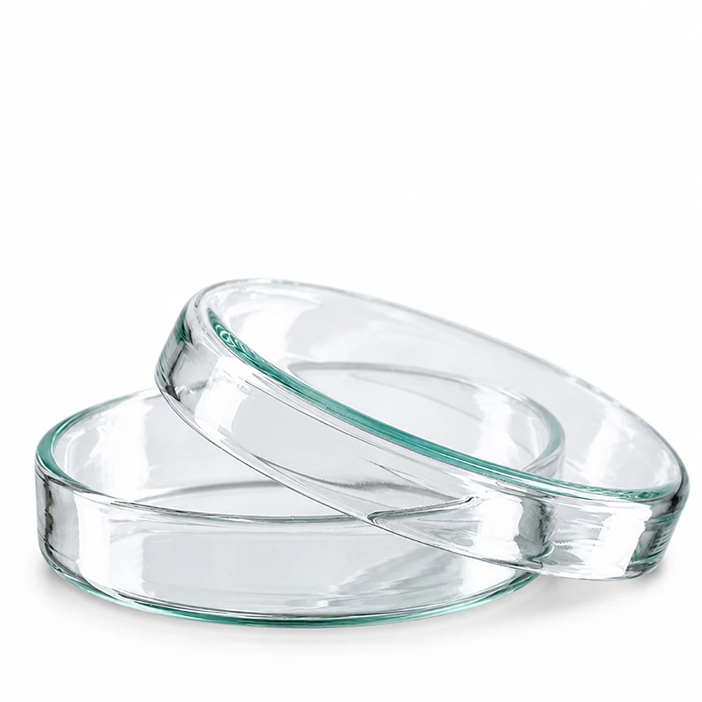Petrischale 60x15 aus Glas Transparente Glaspetrischalen 60x15 stapelbar für Mikrobiologie und Laboranwendungen