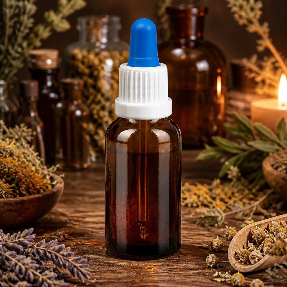 Bottiglia per pipette serie BrownLine da 20 ml con tappo a vite bianco per uso professionale