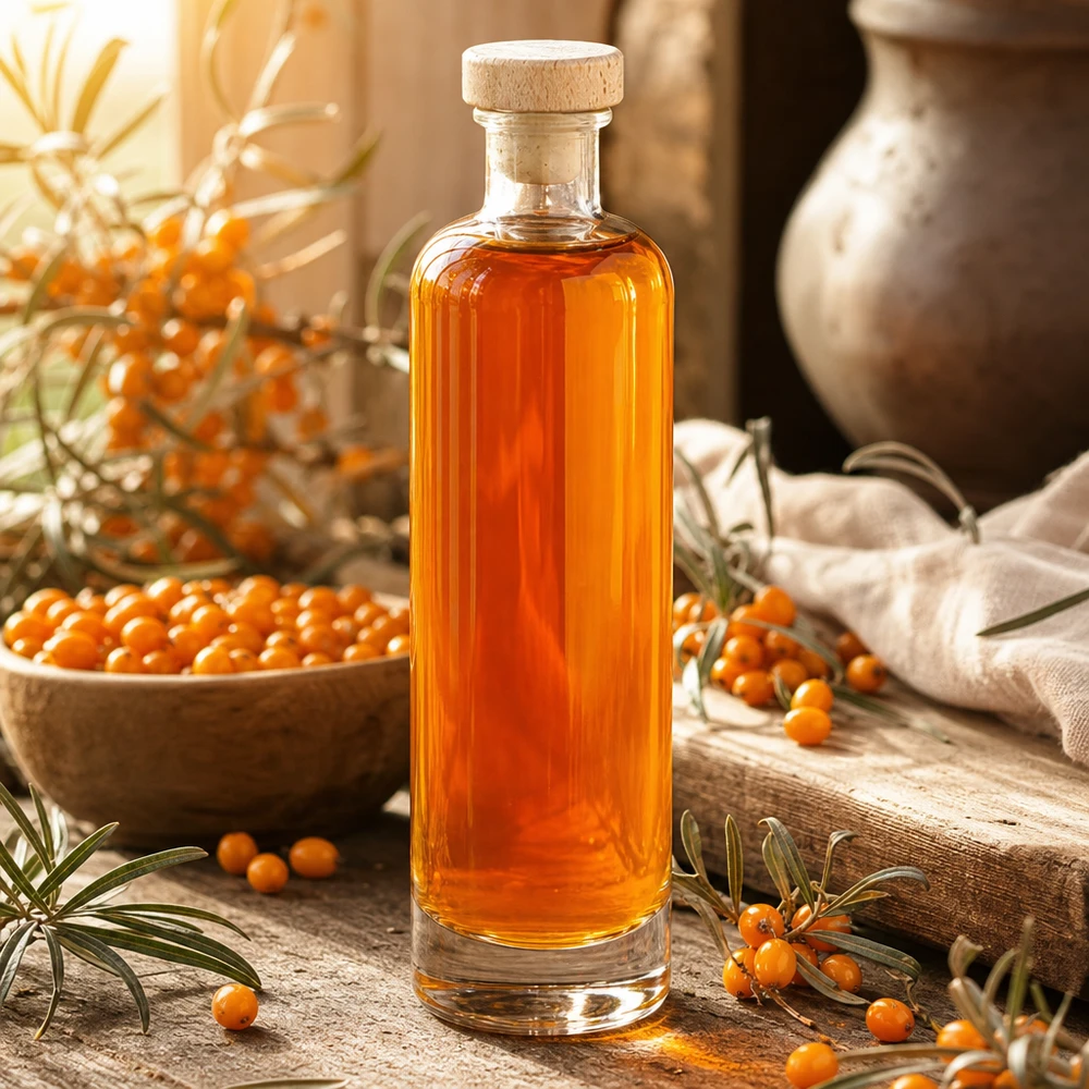 Bottiglia in vetro da 500 ml Ella con tappo in sughero con impugnatura in legno UNiTWIST®