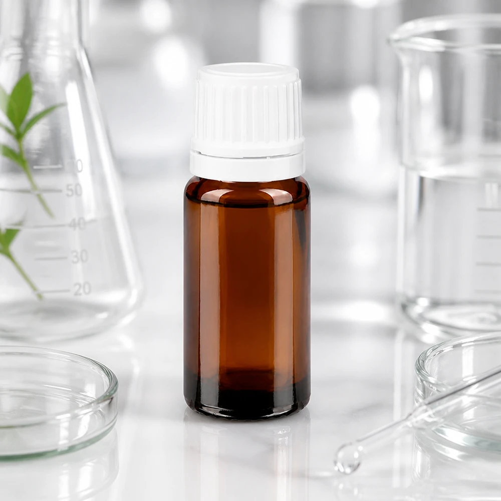 Apothekenflasche braun 10ml Tropfverschluss 1.2mm weiß Originalitätsverschluss Apothekerflasche braun 10ml mit weißem Originalverschluss für lichtempfindliche Flüssigkeiten
