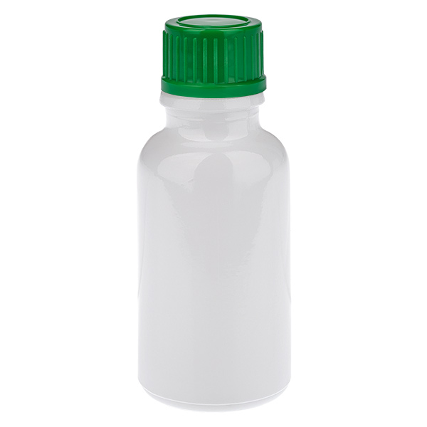 Flacone da 20 ml con tappo a vite verde standard WhiteLine UT18/20 Flacone da 20 ml con tappo a vite verde standard WhiteLine UT18/20