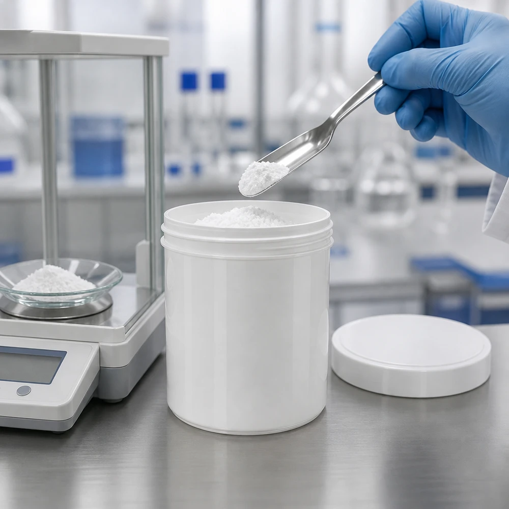 Pot à onguent blanc 800 g avec couvercle blanc (PP) Pot cylindrique en plastique blanc de 800 g avec couvercle à vis pour un stockage sûr de la poudre