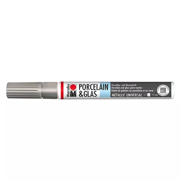 Crayon Argent 1-2mm pour verre/porcelaine (082) Crayon Argent 1-2mm pour verre/porcelaine (082)