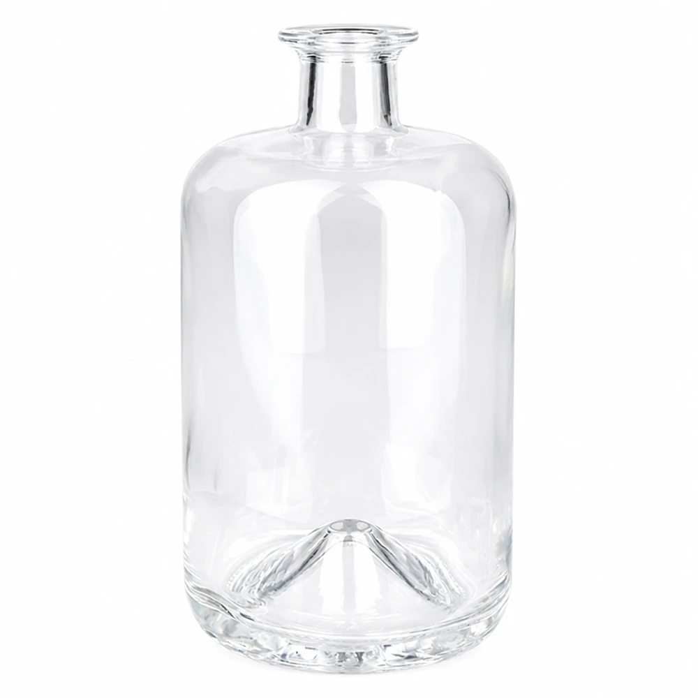 Flacone farmaceutico da 700 ml Sofia senza tappo UNiTWIST® Bottiglia di vetro Sofia da 700 ml senza tappo UNiTWIST trasparente vuota Foto del prodotto su sfondo bianco