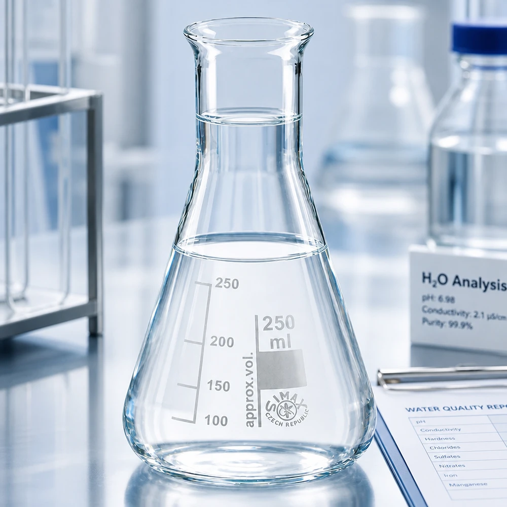 Beuta di precisione da 250 ml con scala e supporto stabile per test di laboratorio