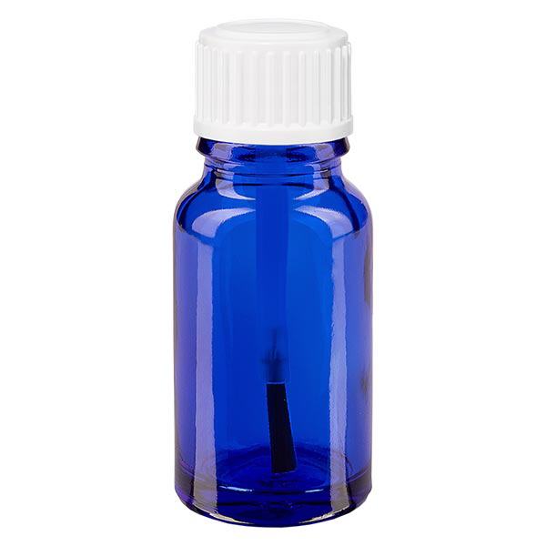 10ml blaue Pinselflasche STD weiss ApoGlas