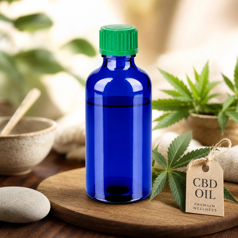 50ml Tropfflasche 0.8mm grün Standardverschluss BlueLine UT18/50 Vielseitige 50ml Glasflasche mit Tropfaufsatz für DIY-Kosmetik und selbstgemachte Essenzen