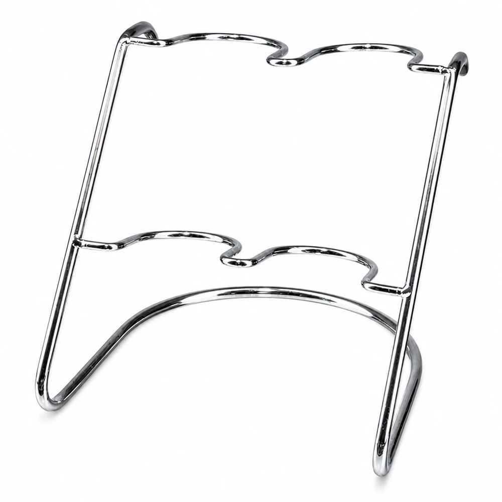 Présentoir Flato4 pour 4 bocaux WECK Serviergestell Flato4 aus Chromstahl für 4 WECK Sturzgläser - eleganter Glashalter für Küche und Tisch