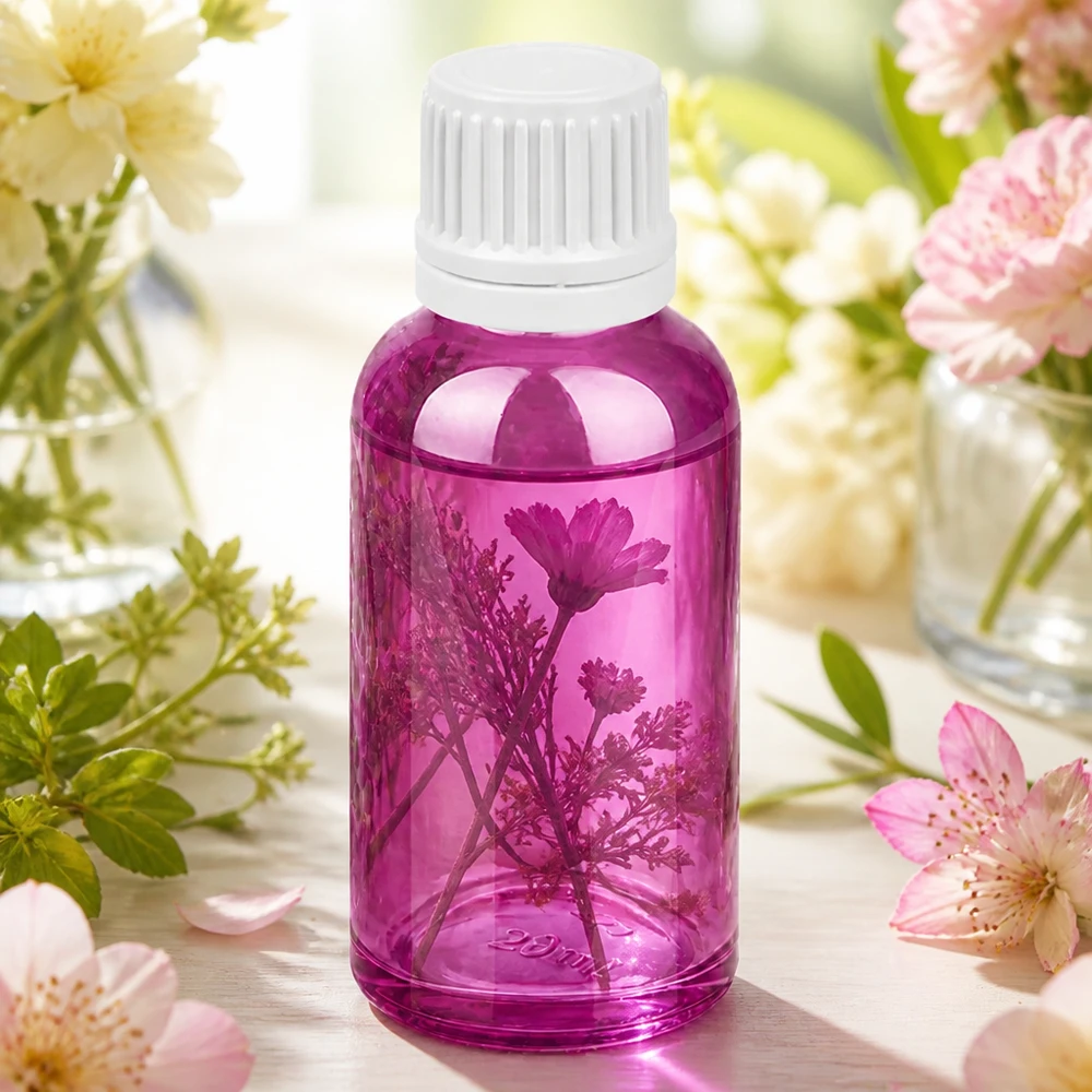 30ml Flasche 11mm Schraubverschluss weiss Originalität Schraubverschlusserschluss PurpleLine UT18/30 30ml violette Flasche mit weißem OV Verschluss perfekt für Laboranwendungen und Tests