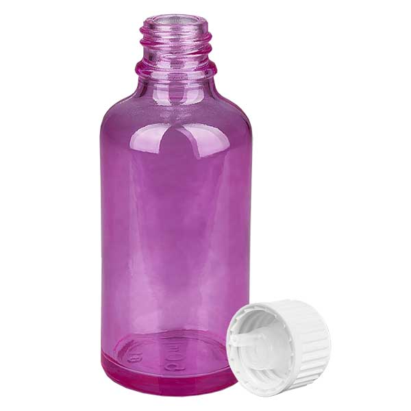 50ml Tropfflasche 0.9mm weiss Standard PurpleLine. UT18/50