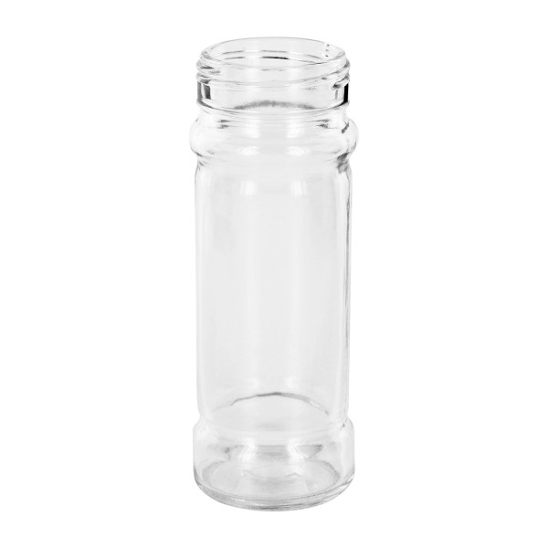 Salz/-Gewürzglas Mary 100ml, Gewinde 41mm Klarglas Gewürzglas Mary mit stabilem Standboden 100ml Klarglas Gewinde 41mm