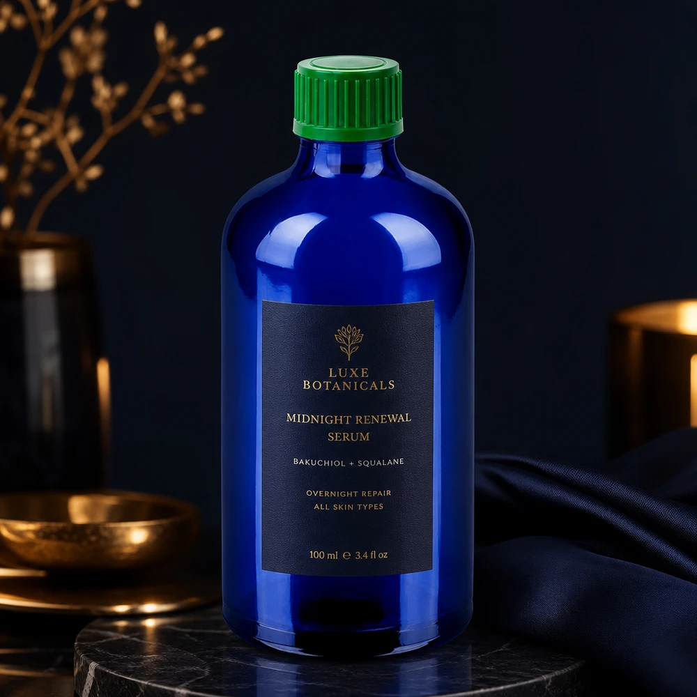 100ml Tropfflasche 0.8mm grünStandardverschluss BlueLine UT18/100 Premium blaue Tropfflasche 100ml UV-Schutz durch getöntes Glas für lichtempfindliche Substanzen
