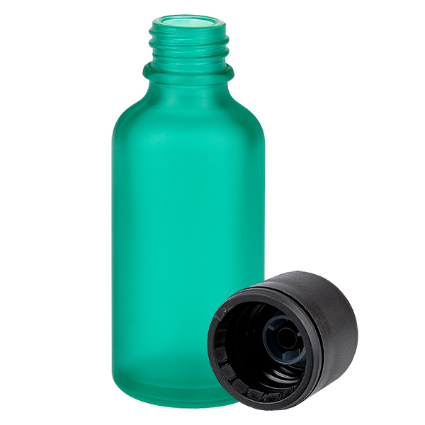 50ml Flasche 11mm Schraubverschluss schwarz Originalitätsverschluss GreenLine UT18/50