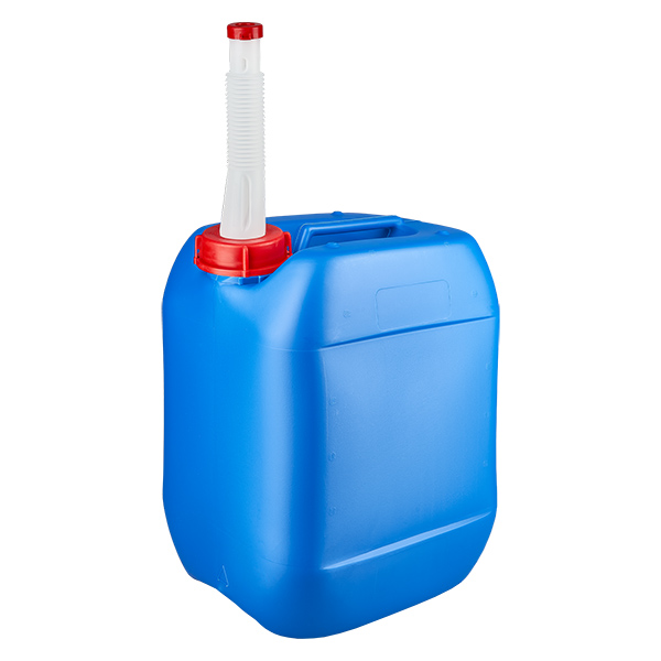 Tanica 10 litri blu con tubo di uscita Flex Tanica 10 litri blu con tubo di uscita Flex