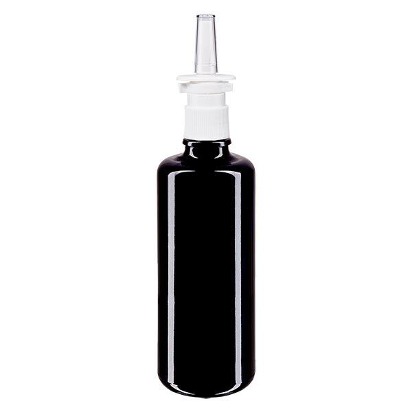 Flacone farmacia viol. 50ml nebulizzatore nasale bianco pc Flacone farmacia viol. 50ml nebulizzatore nasale bianco pc