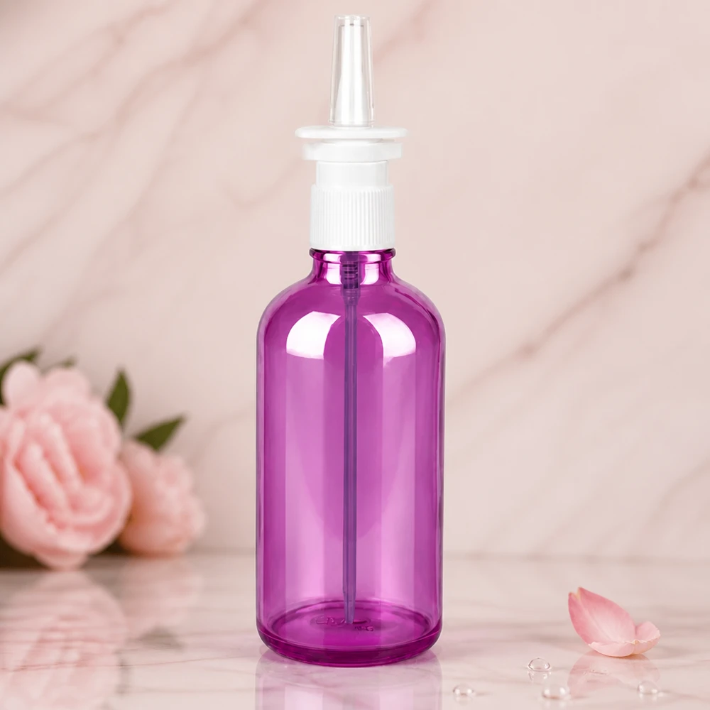 Robusto flacone spray PurpleLine con tappo a prova di bambino e dosaggio ottimale per 100ml