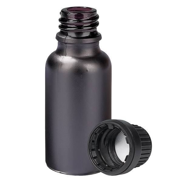 20ml Flasche 11mm Schraubverschluss schwarz Standard BlackLine UT18/20