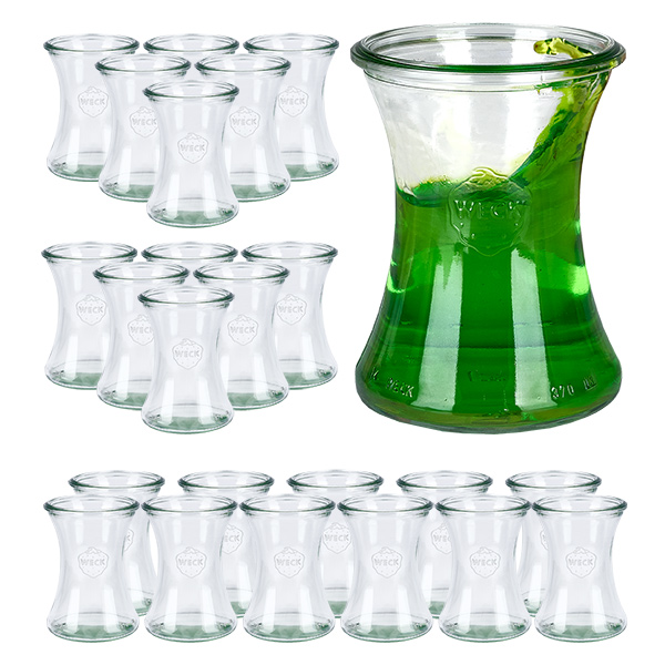 Set di 24 vasetti Weck da 370 ml per salumeria Set di 24 vasetti Weck da 370 ml per salumeria