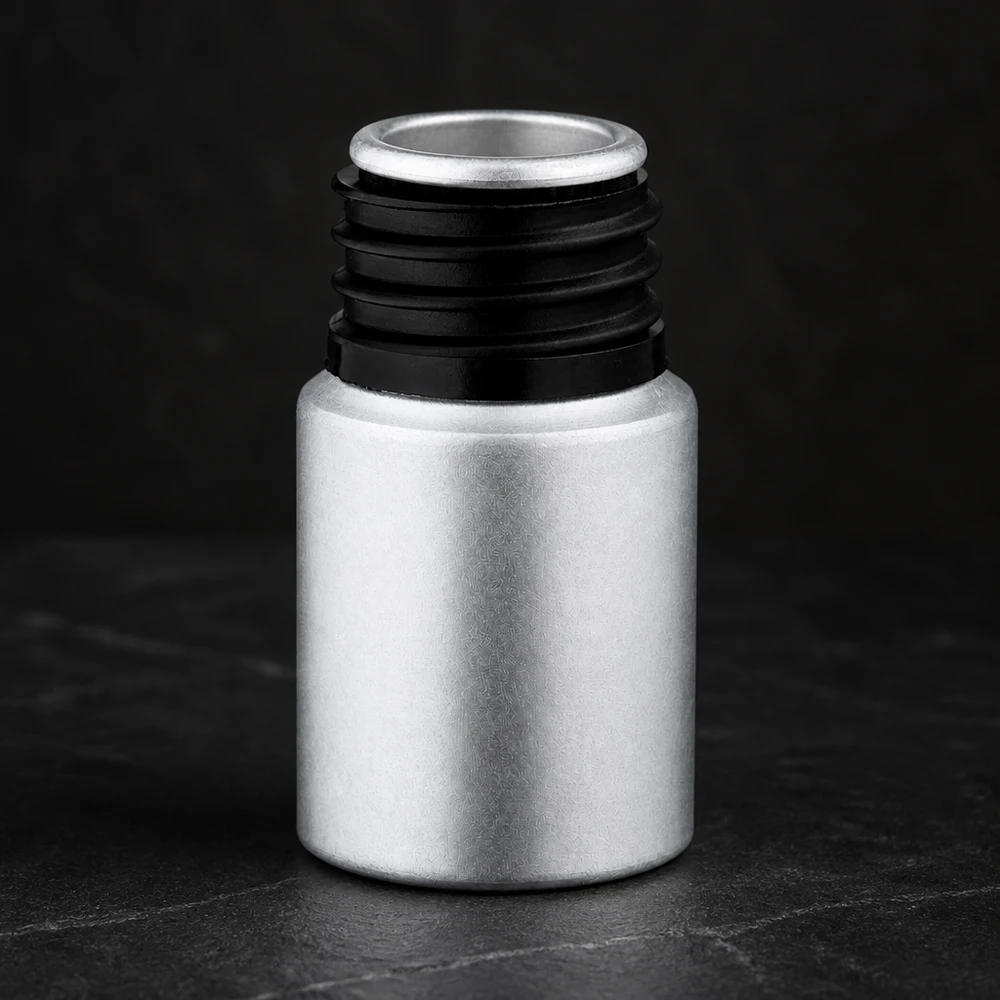 Flacone in alluminio da 10 ml ecologico, realizzato in alluminio riciclabile con rivestimento resistente