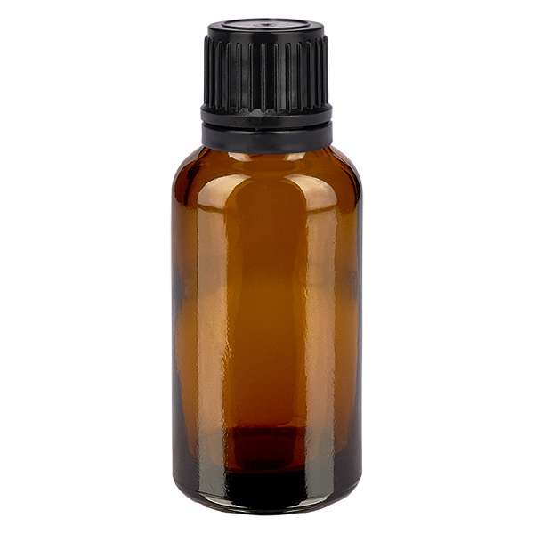 30ml Flasche 11mm Schraubverschluss schwarz Originalitätsverschluss BrownLine UT18/30