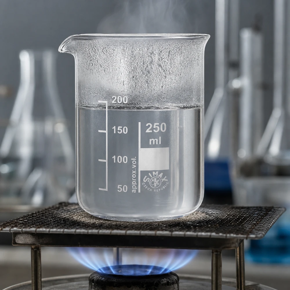 Bicchiere trasparente da 250 ml in vetro borosilicato di forma bassa per misurazioni ed esperimenti precisi