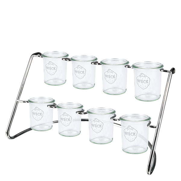 Serviergestell Flato8 für 8 WECK Sturzgläser