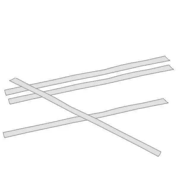 Clipbandverschluss flach weiß (100er Pack) 80mm Clipbandverschluss flach weiß (100er Pack) 80mm