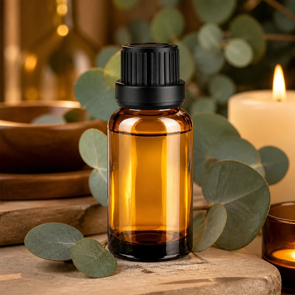 Flacone dosatore premium da 20 ml con tappo OV nero per preparazioni liquide
