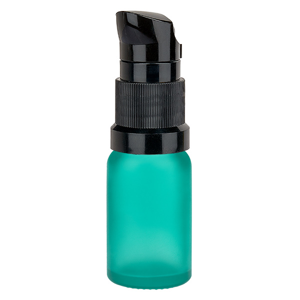 Flacone a pompa da 10 ml nero STD GreenLine UT18/10 Flacone a pompa da 10 ml nero STD GreenLine UT18/10