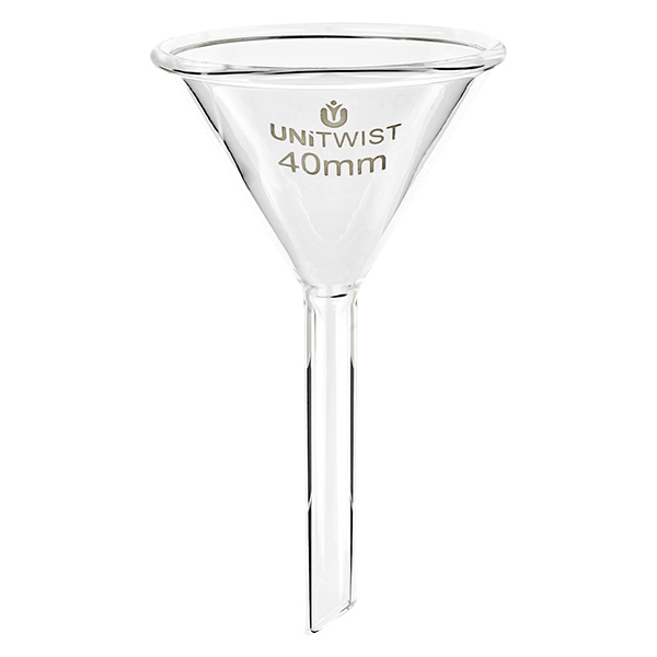 Imbuto in vetro ø40mm borosilicato UNiTWIST Imbuto in vetro ø40mm borosilicato UNiTWIST