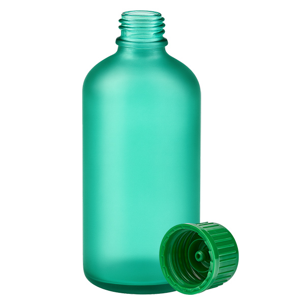 100ml Flasche 11mm Schraubverschluss grün Standard GreenLine UT18/100