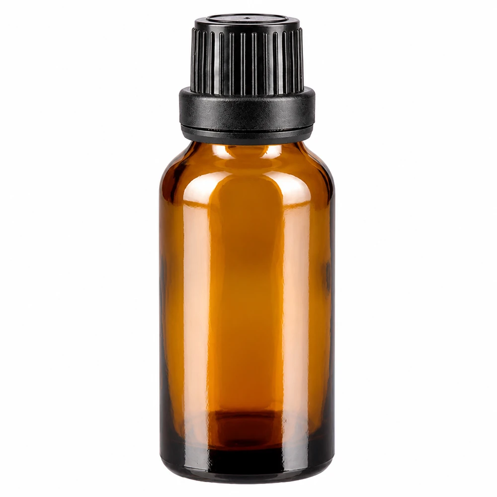 Apothekenflasche braun 20ml Tropfverschluss Giessring 2mm schwarz Originalitätsverschluss 20ml Apoglas Tropfflasche braun mit schwarzem Originalitätsverschluss für Pharmazeutika