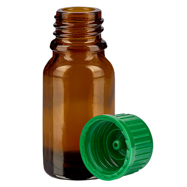 10ml Flasche 11mm Schraubverschluss grün Standard BrownLine UT18/10