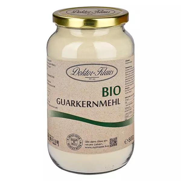 Guarkernmehl Bio 800g Doktor-Klaus noWaste Guarkernmehl Bio 800g Doktor-Klaus noWaste