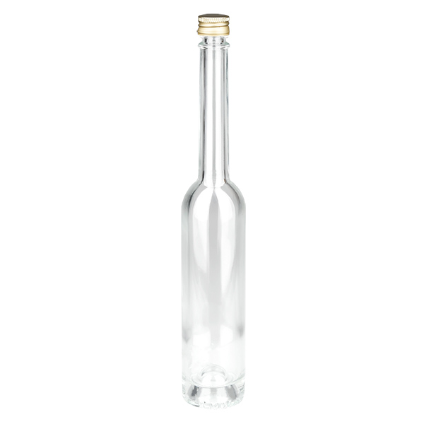 100ml Glasflasche "Platina" und Schraubverschluss silber UNiTWIST®