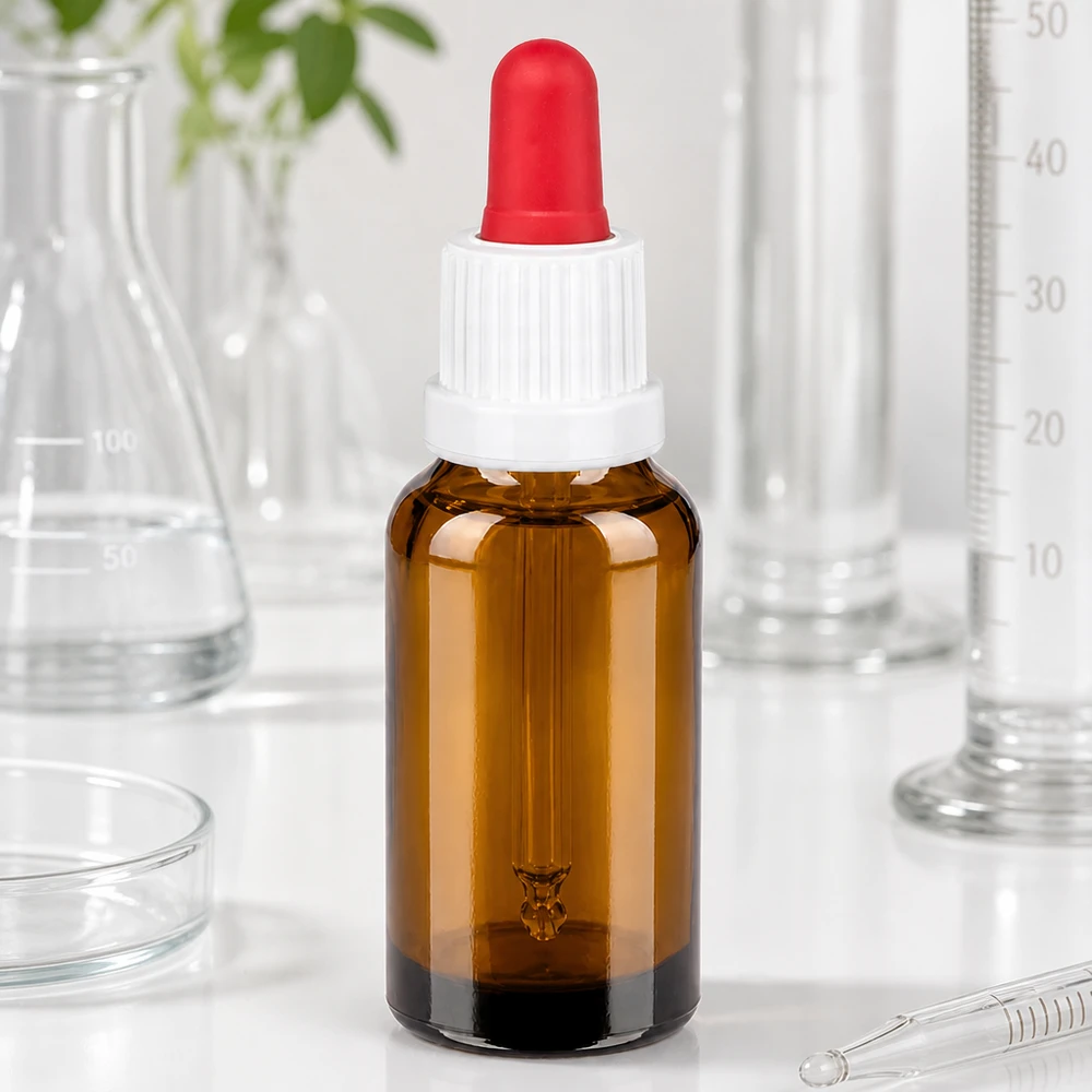 Bottiglia per pipette premium da 20 ml con tappo a prova di bambino per una conservazione sicura