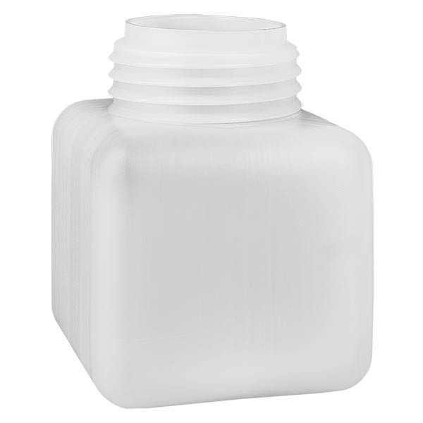 Bottiglia per prodotti chimici da 500 ml, collo largo in PE-HD, colore naturale Bottiglia per prodotti chimici da 500 ml, collo largo in PE-HD, colore naturale