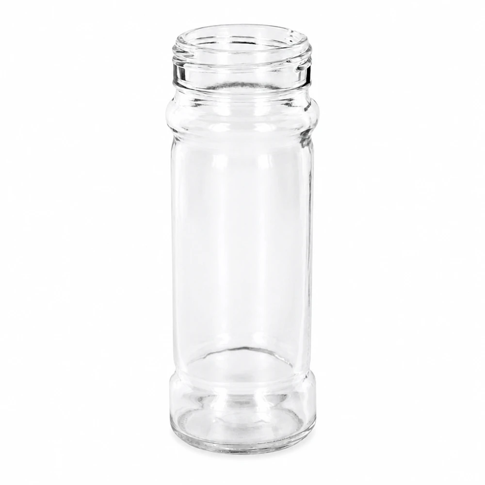 Durchsichtiges Glas Mary 100ml Fassungsvermögen für Salz und Gewürze 41mm Öffnung