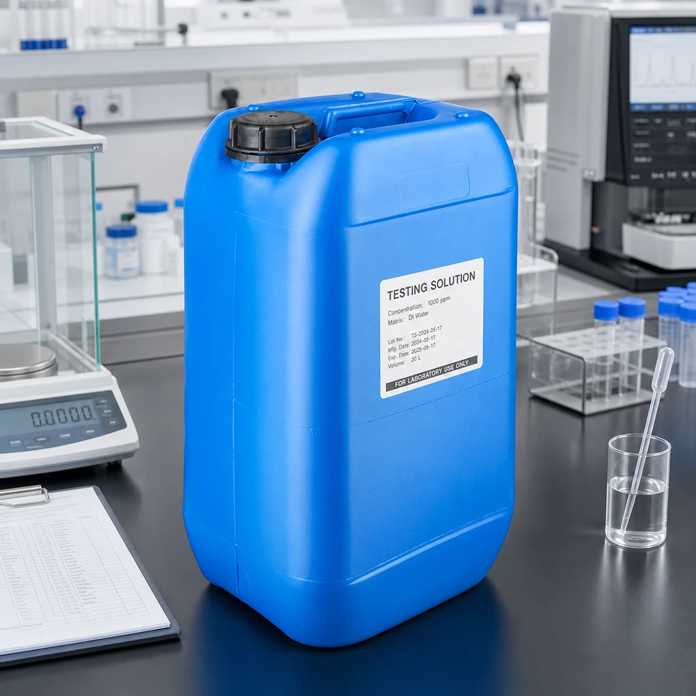 Kanister 15 Liter blau mit Schraubverschluss Originalitätsverschluss Dichter Flüssigkeitsbehälter 15 Liter blau mit OV-Verschluss und breitem Etikettierfeld