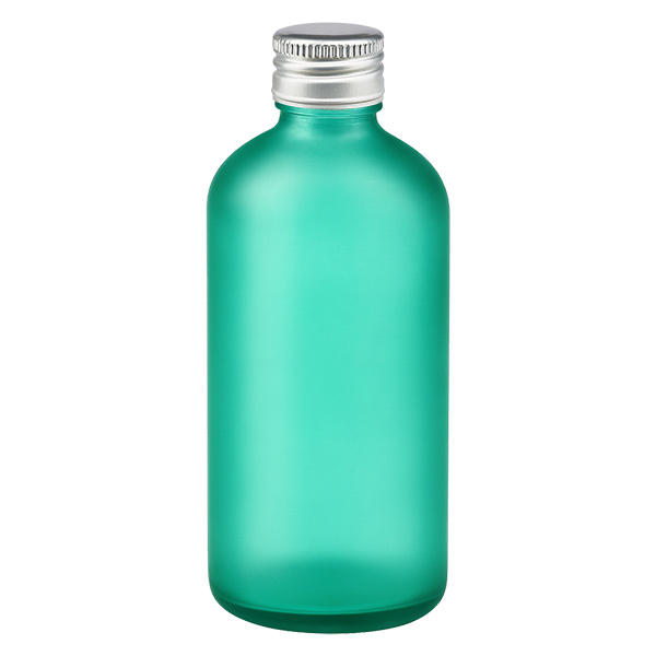 100ml Flasche 11mm Schraubverschluss Alu-Silber Standard GreenL. UT18/100