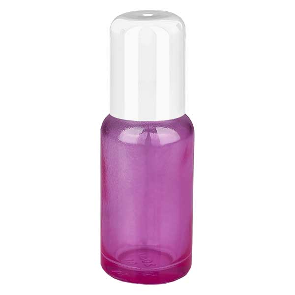 20ml Roll-On Flasche weiss Standard PurpleLine UT18/20