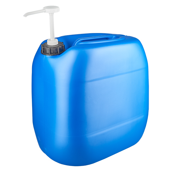 Kanister 30 Liter blau mit Dosierpumpe