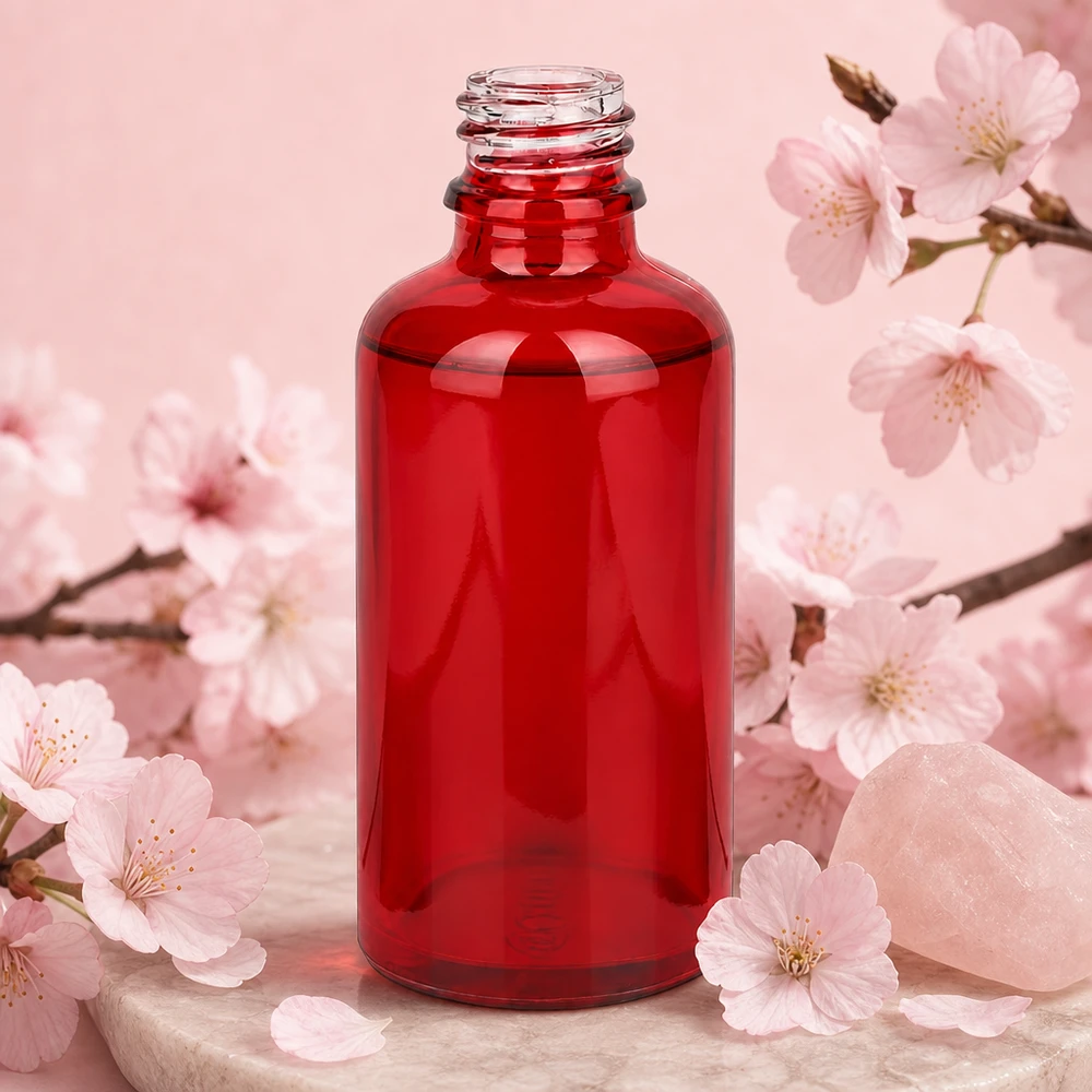 Bottiglia RedLine da 50 ml UT18/50 con superficie liscia in vetro per una facile pulizia e sterilizzazione
